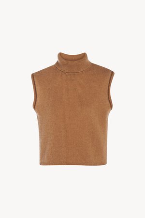 Women's Giselle Top In Cashmere in Caramel | The Row