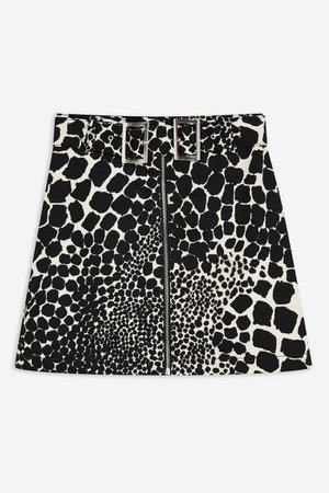 Giraffe Denim Mini Skirt | Topshop