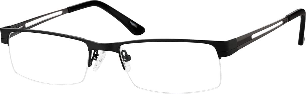 Black rectangle glasses men