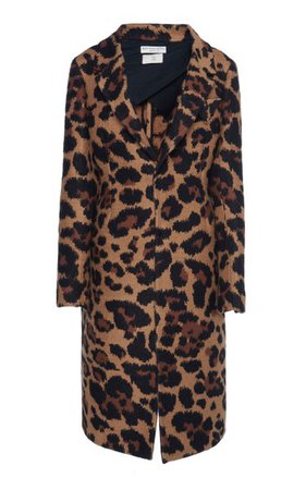 Leopard-Print Mohair Coat By Bottega Veneta | Moda Operandi