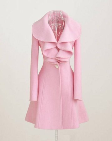 pink coat romantic