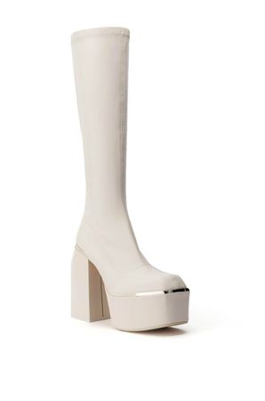 STRENGTH STRETCH CHUNKY BOOT IN CREAM