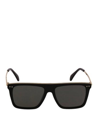 Céline - Black and gold square sunglasses - sunglasses - CL40015L01R
