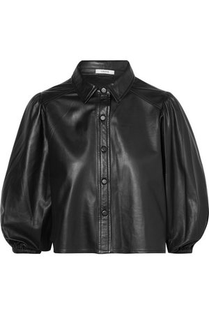GANNI | Rhinehart leather shirt | NET-A-PORTER.COM