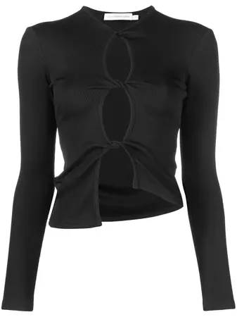 Christopher Esber twisted-effect cut-out Top - Farfetch