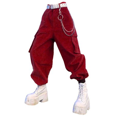 Vine Red Cargo Pants - Boogzel Apparel