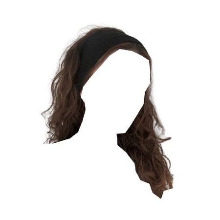 brown curly hair black athletic sport headband