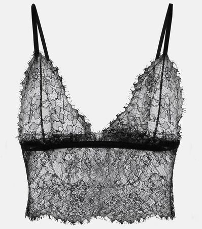 Lace Top in Black - Dolce Gabbana | Mytheresa