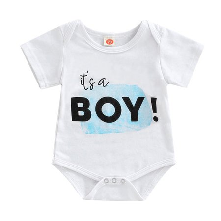 It's A Baby Boy Short Sleeve Bodysuit – The Trendy Toddlers