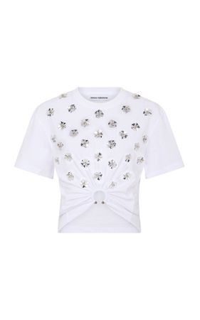 Cropped Cotton T-Shirt By Paco Rabanne | Moda Operandi