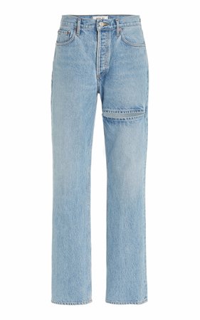 Lana Cutout Rigid Mid-Rise Straight-Leg Jeans By Agolde | Moda Operandi