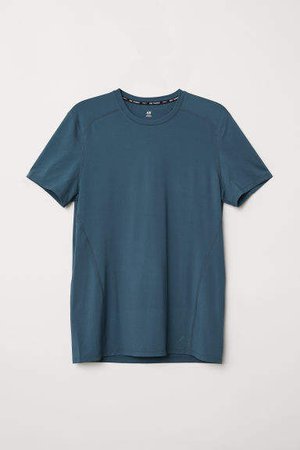 Short-sleeved Sports Shirt - Blue