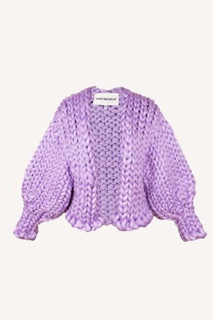 Block Lilac Colossal Knit Jacket | Hope Macaulay