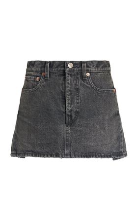 Denim Mini Skirt By Balenciaga | Moda Operandi