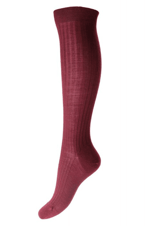red burgundy socks