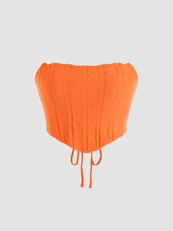 orange corset top