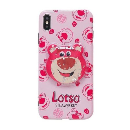 Lotso Bear iPhone Case Toy Story 3 Disney Pink Glitter | Kawaii Babe