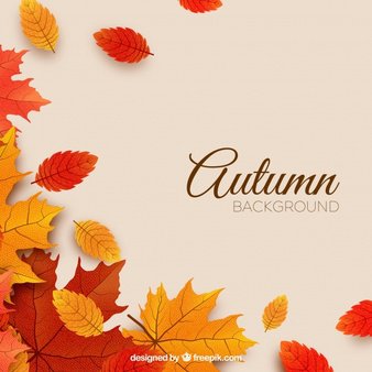 Hello autumn badge collection with leaves Vector | Free Download