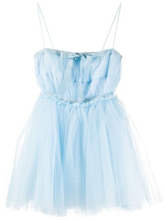 Brognano Bow Detail Tulle Dress Ss20 | Farfetch.com