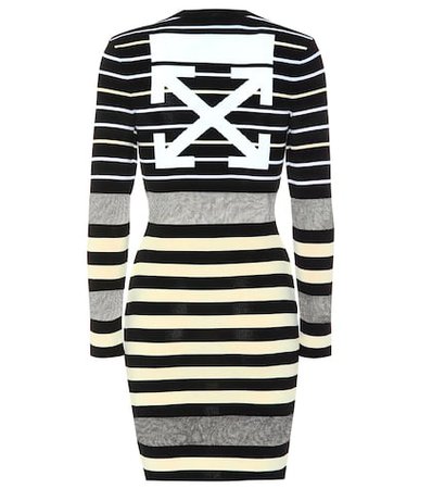 Striped knit dress