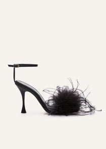 Feather sandals in black | Magda Butrym