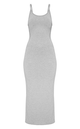 Grey Drop Arm Hole Vest Maxi Dress | Dresses | PrettyLittleThing