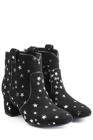 Suede Ankle Boots with Star Print Gr. IT 36