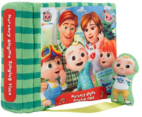Amazon.com: CoComelon Nursery Rhyme Singing Time Plush Book, Featuring Tethered JJ Plush Character Toy, for JJ’s Daily Musical Adventures – Books for Babies and Young Children : Toys & Games