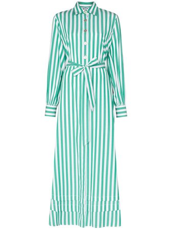Evi Grintela Lily Striped Maxi Shirt Dress - Farfetch