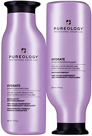 Amazon.com: Pureology Hydrate Moisturizing Shampoo | For Medium to Thick Dry, Color Treated Hair | Sulfate-Free | Vegan