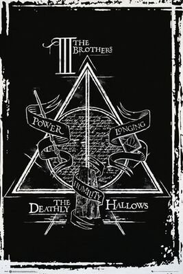 Harry Potter | Deathly Hallows Graphic | Harry Potter Poster | EMP