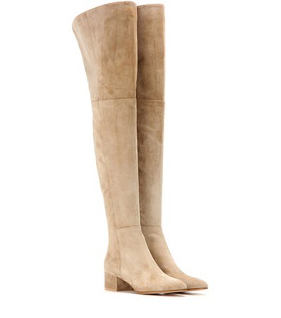 Rolling Mid suede over-the-knee boots