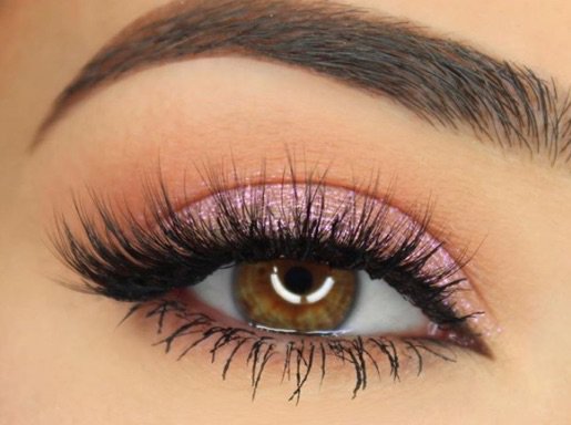 Pink Glitter Eye