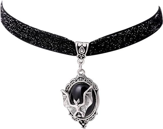 Amazon.com: Sacina Gothic Bat Choker Necklace, Victorian Necklace, Vampire Bat Pendant, Goth Halloween Jewelry Gift for Women, Christmas Gift for Women (Victorian Bat Choker): Clothing, Shoes & Jewelry