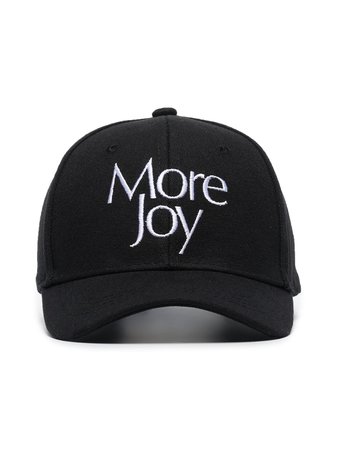 Black MORE JOY logo-embroidered baseball cap - Farfetch