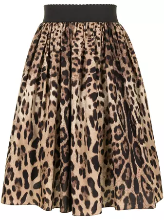 Dolce & Gabbana leopard-print skirt