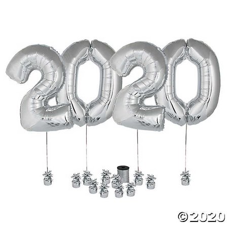silver 2020 balloons - Google Search
