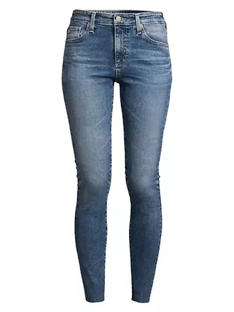 Shop AG Jeans Farah High-Rise Stretch Skinny Ankle Jeans | Saks Fifth Avenue