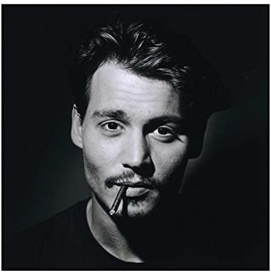 Johnny Depp Black And White Close Up Smoking Cigarette 8 x 10 Inch Photo at Amazon's Entertainment Collectibles Store