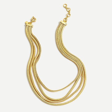 J.Crew: Layered Snake Chain Necklace For Women