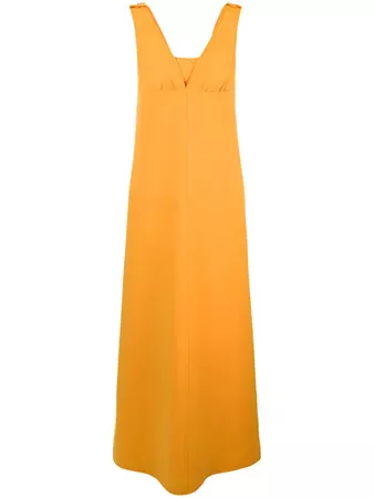Courrèges Vintage sleeveless flared maxi dress