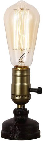 INJUICY Steampunk Table Lamp, Vintage Water Pipe Desk Lamp with Switch for Cafe, Bar, Bedside, Bedrooms, Home Decoration: Amazon.ca: Home & Kitchen