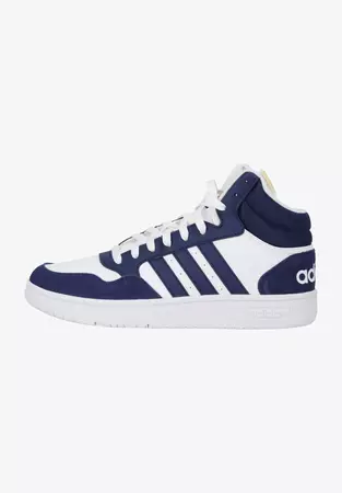 adidas Originals HOOPS - Sneakers alte - flwr white dark blue dark blue/blu - Zalando.it