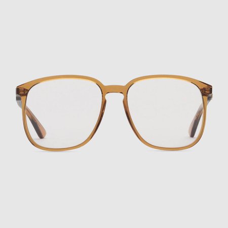 Square-frame acetate glasses | GUCCI® NZ