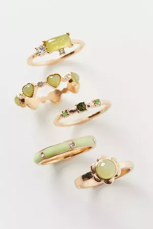 Marsha Flower Ring Set | Urban Outfitters