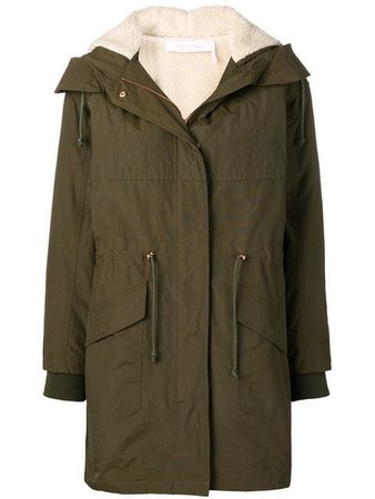 See By Chloé zipped hooded parka coat