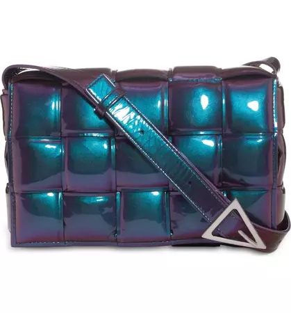 Bottega Veneta Padded Cassette Holographic Crossbody Bag | Nordstrom