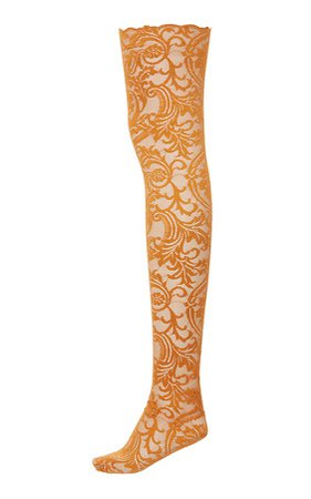 Versace Over-The-Knee Lace Socks
