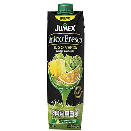 100% Natural Delicious Green Juice Blend With Pineapple, Celery, Cactus And Orange. Jumex Unico Fresco Brand 34 Fl Oz - Walmart.com