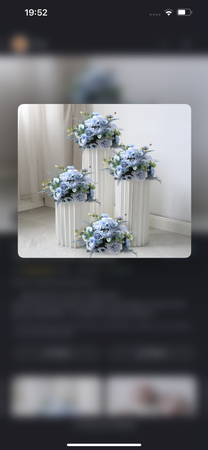 blue flower set